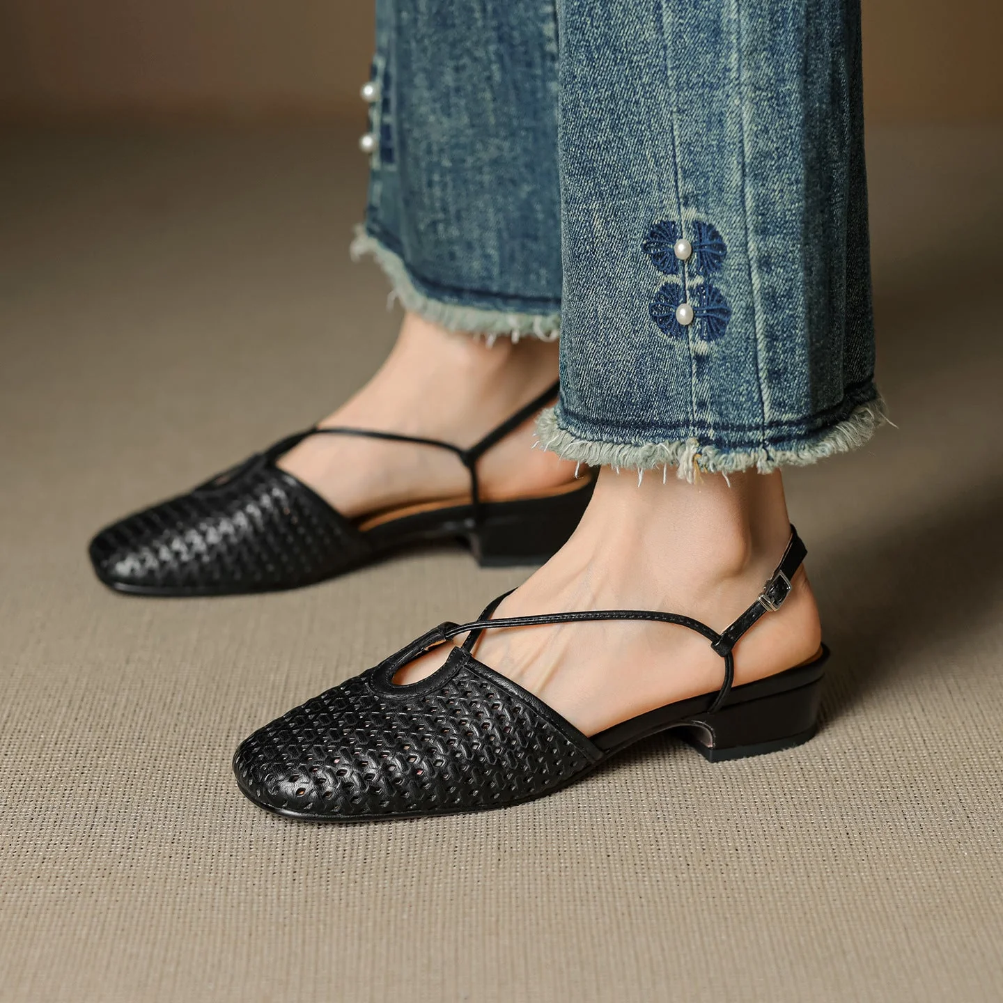 Cecilia Italian Leather Slingbacks - Image 28