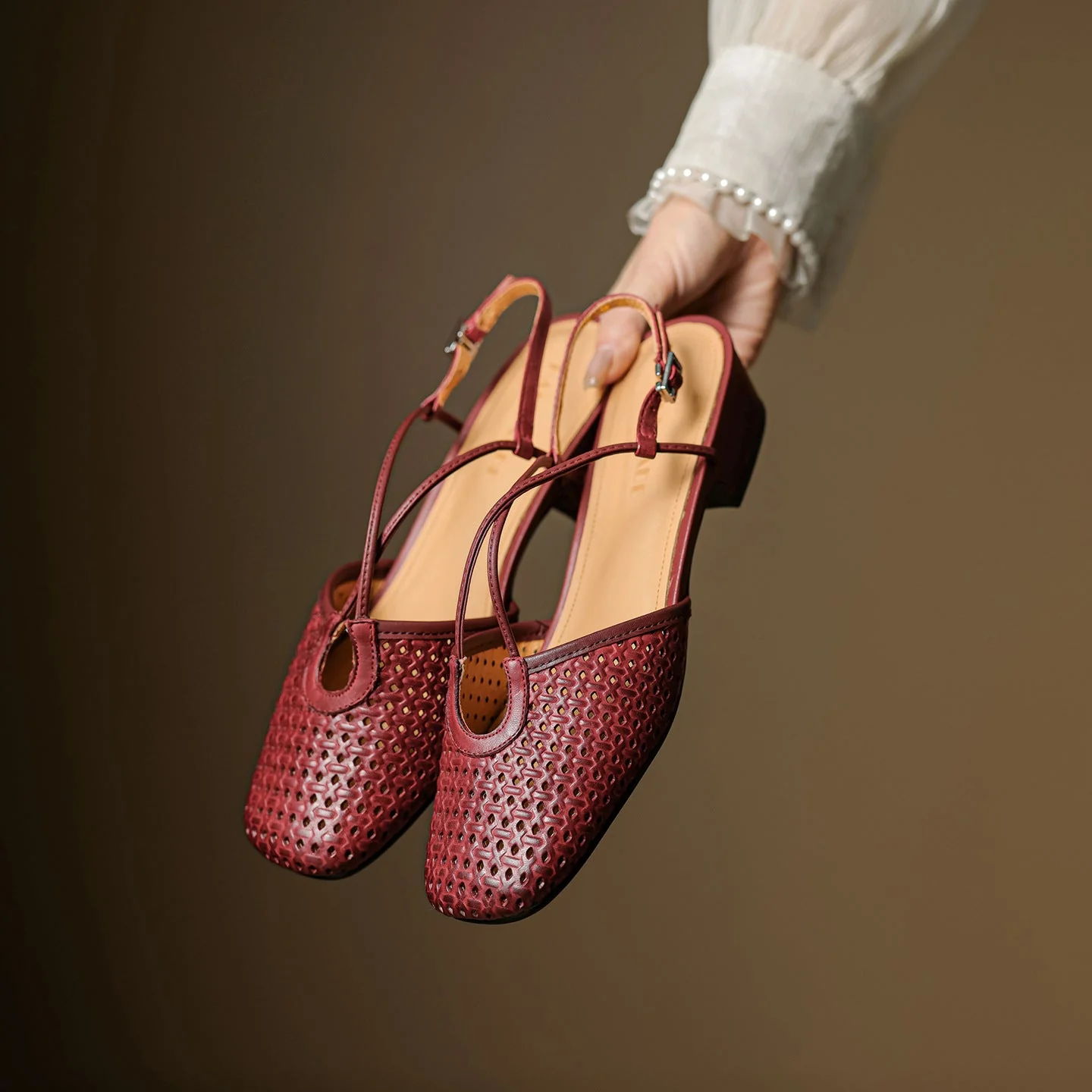 Cecilia Italian Leather Slingbacks - Image 4
