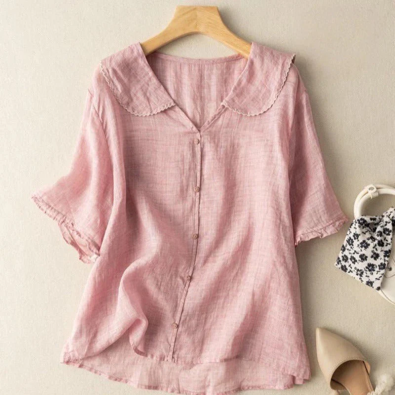 CÉLINE LINEN BLOUSE - Image 4