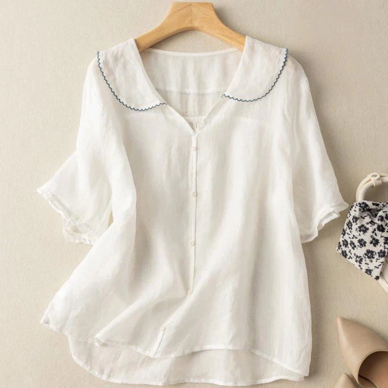 CÉLINE LINEN BLOUSE - Image 5