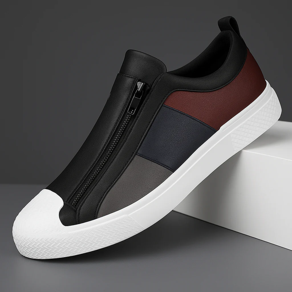 Corvin Street Zip Leather Sneaker - Image 13