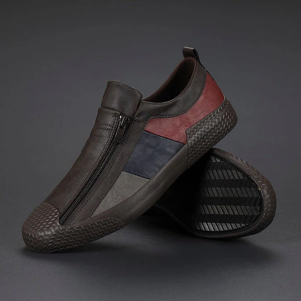 Corvin Street Zip Leather Sneaker - Image 3