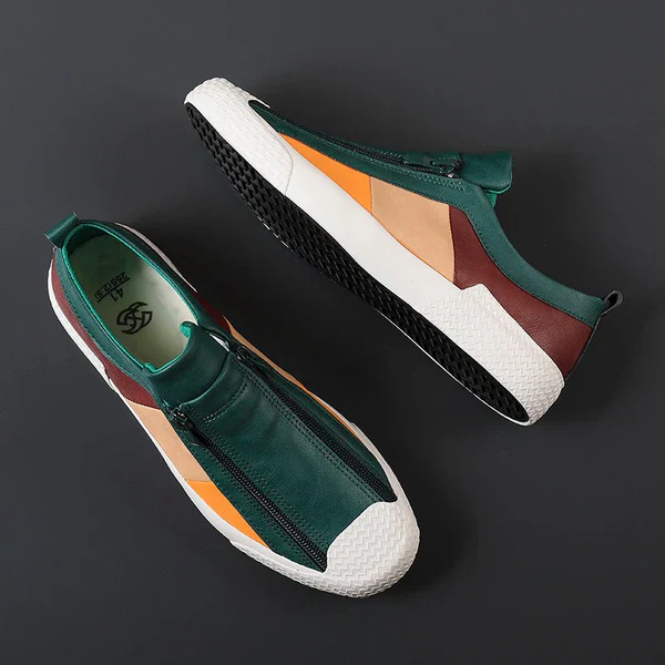 Corvin Street Zip Leather Sneaker - Image 4