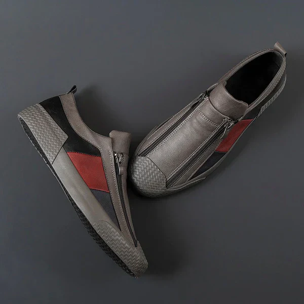 Corvin Street Zip Leather Sneaker - Image 5