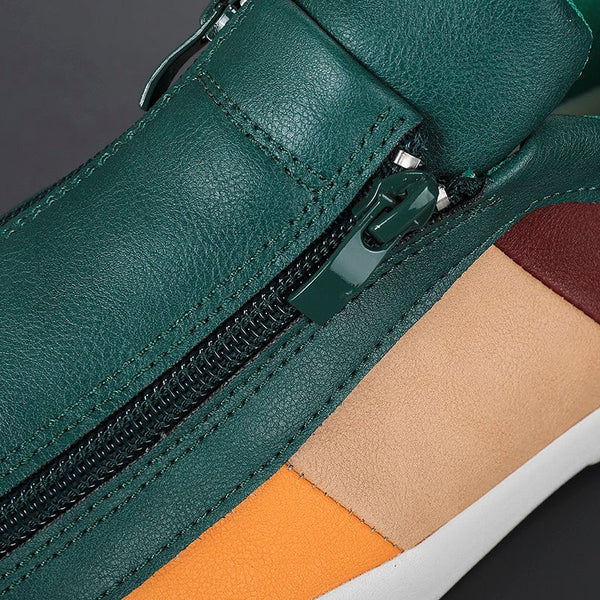 Corvin Street Zip Leather Sneaker - Image 7