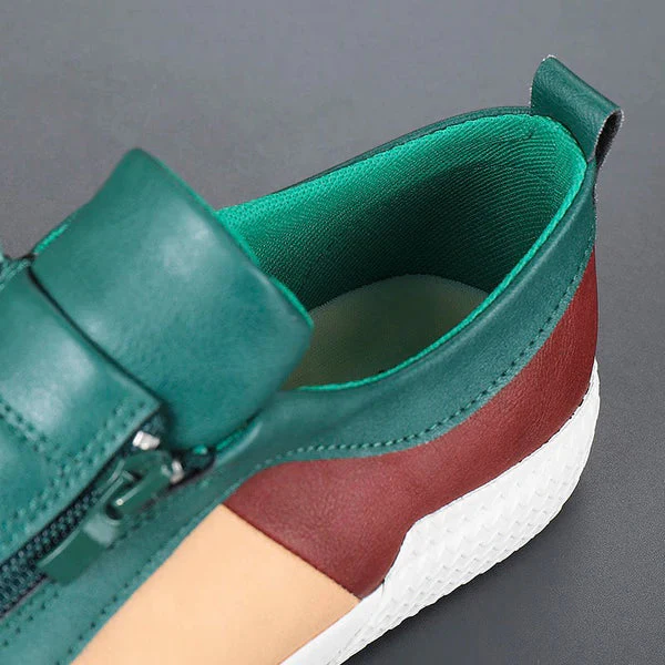 Corvin Street Zip Leather Sneaker - Image 8