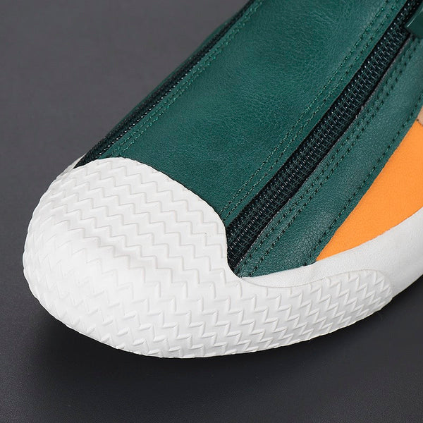 Corvin Street Zip Leather Sneaker - Image 9