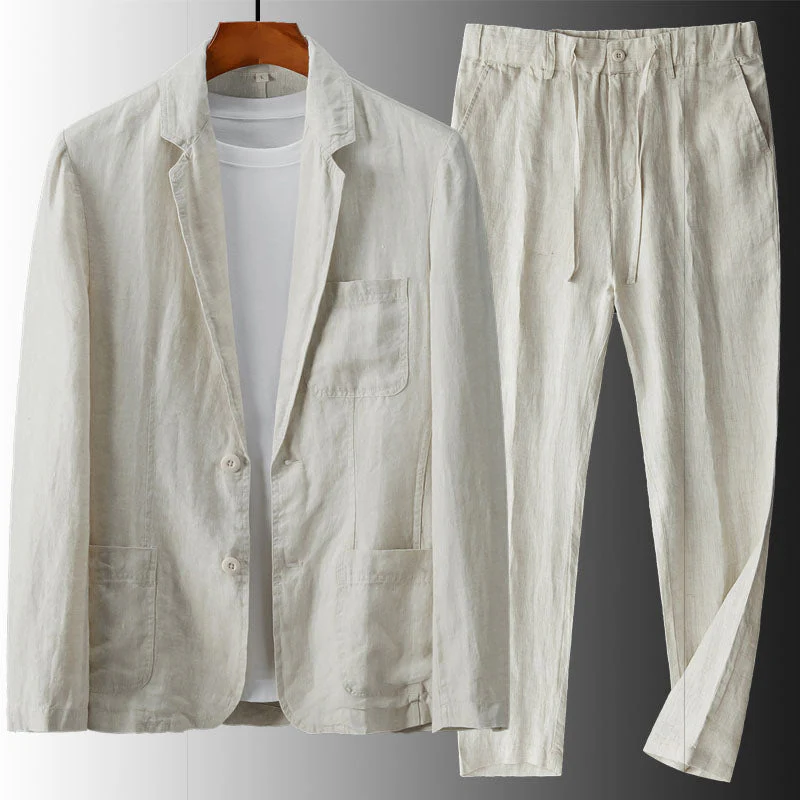 Santino Linen Suit Set - Image 3
