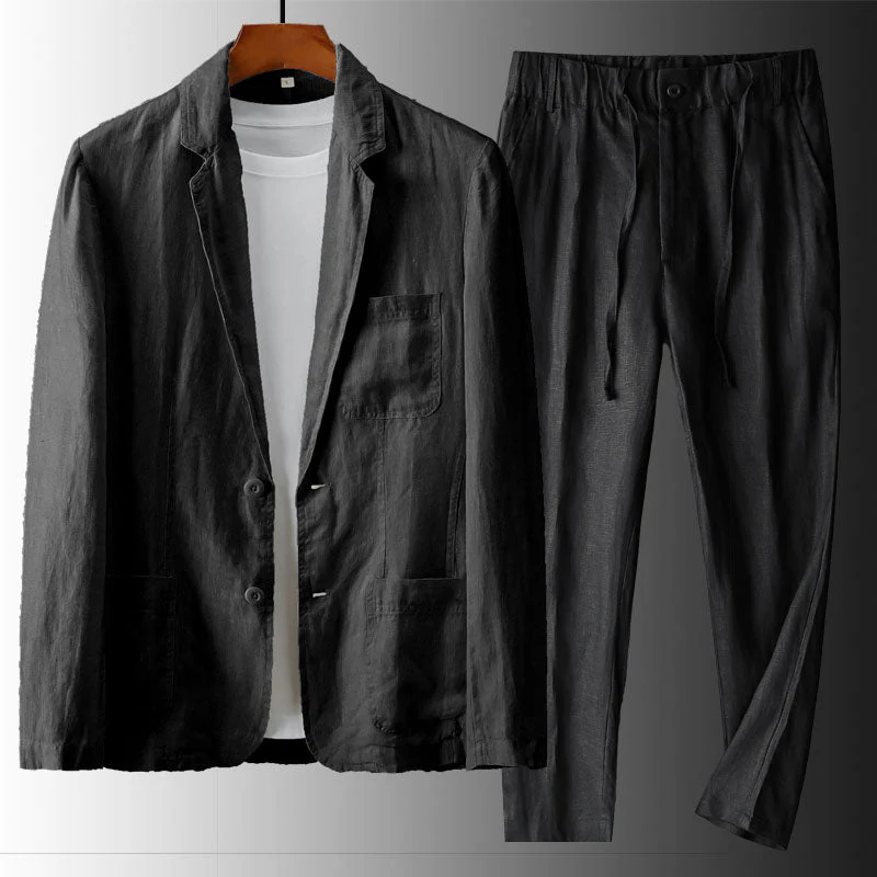 Santino Linen Suit Set - Image 4