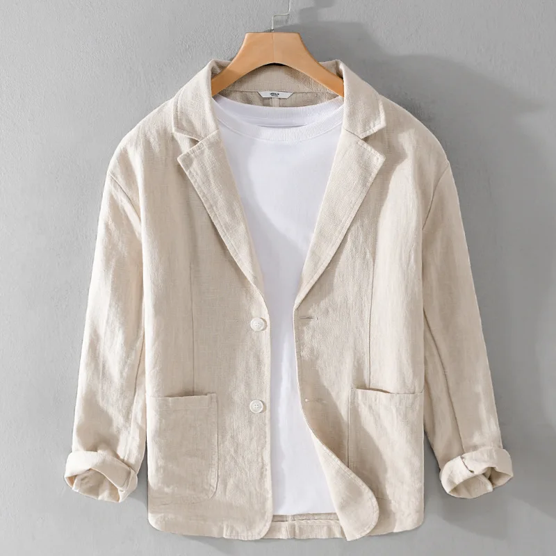 Hampton Dusk Linen Blazer - Image 3