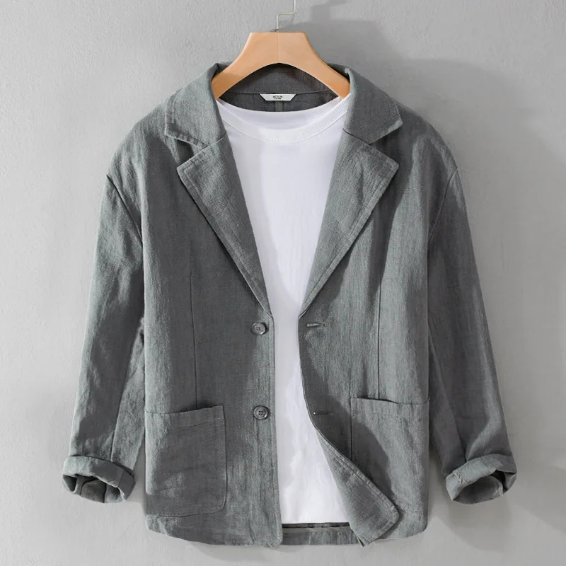 Hampton Dusk Linen Blazer - Image 5