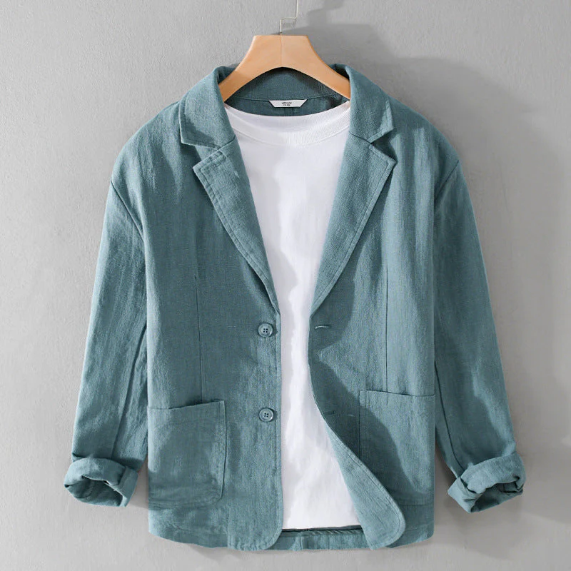 Hampton Dusk Linen Blazer - Image 6