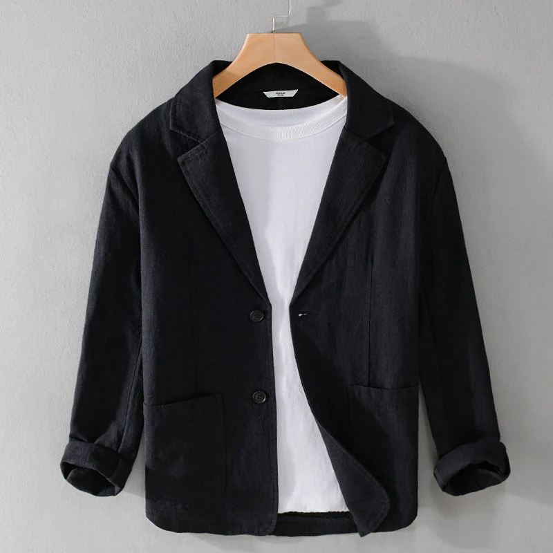 Hampton Dusk Linen Blazer - Image 8