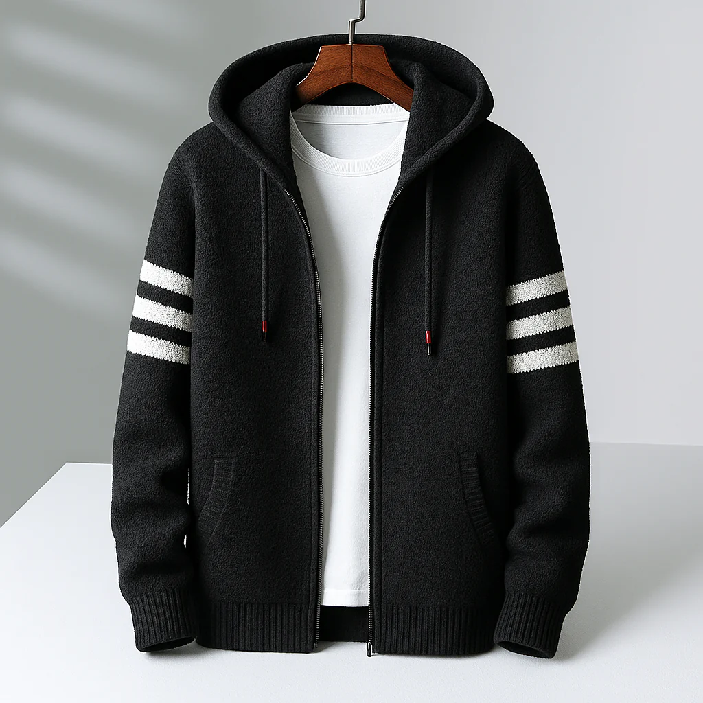 Harrison Knit Hooded Jacket - Image 4