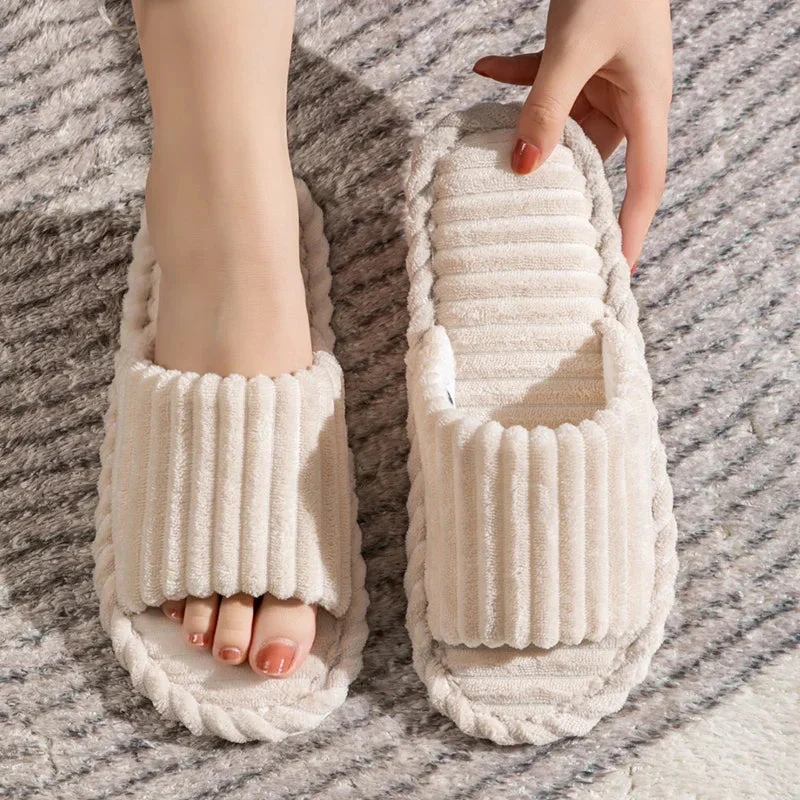 Haven Ribbed Corduroy Slides - Image 5