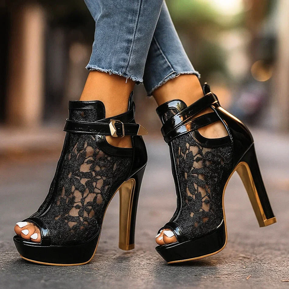 Isabella Lace Heels - Image 4