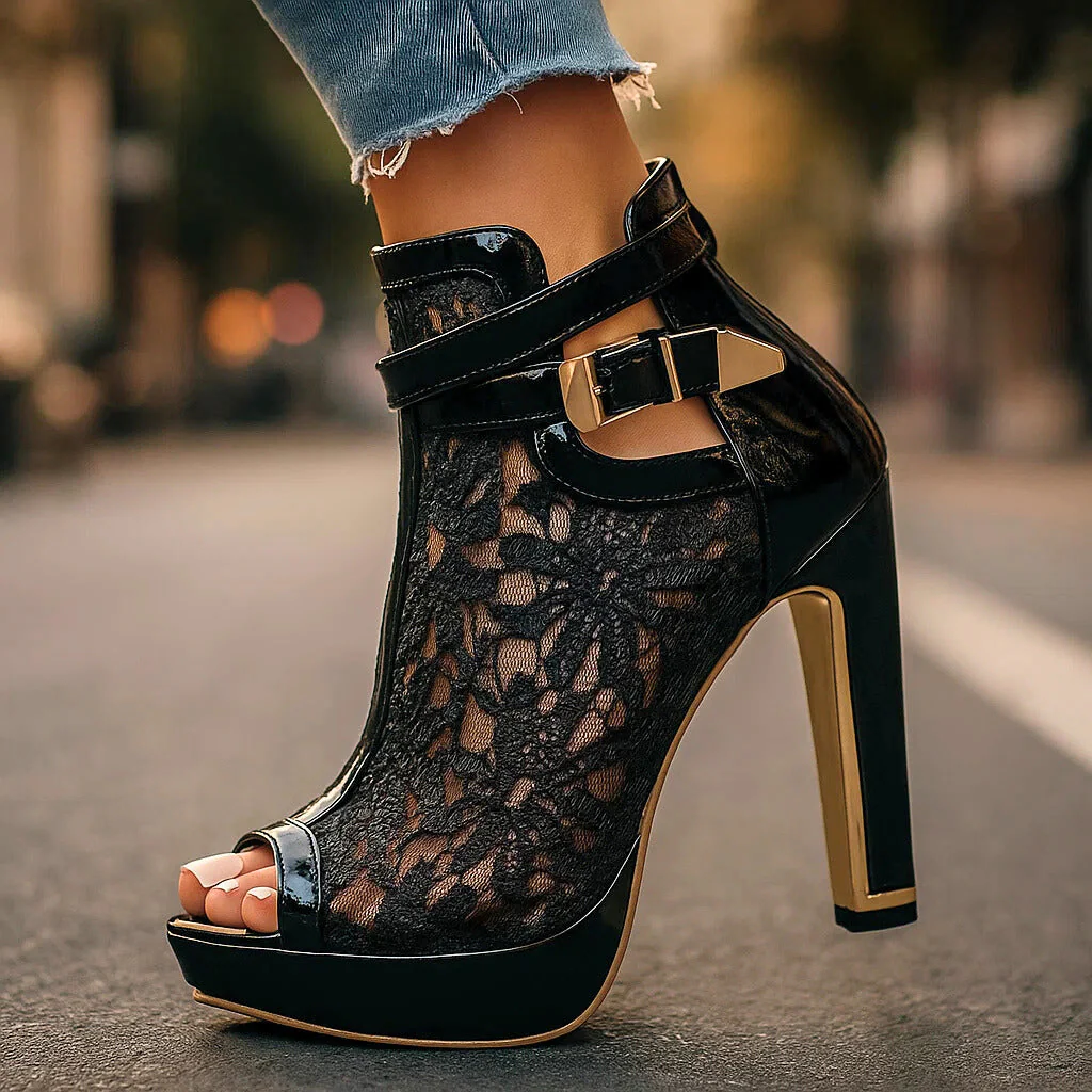 Isabella Lace Heels - Image 6