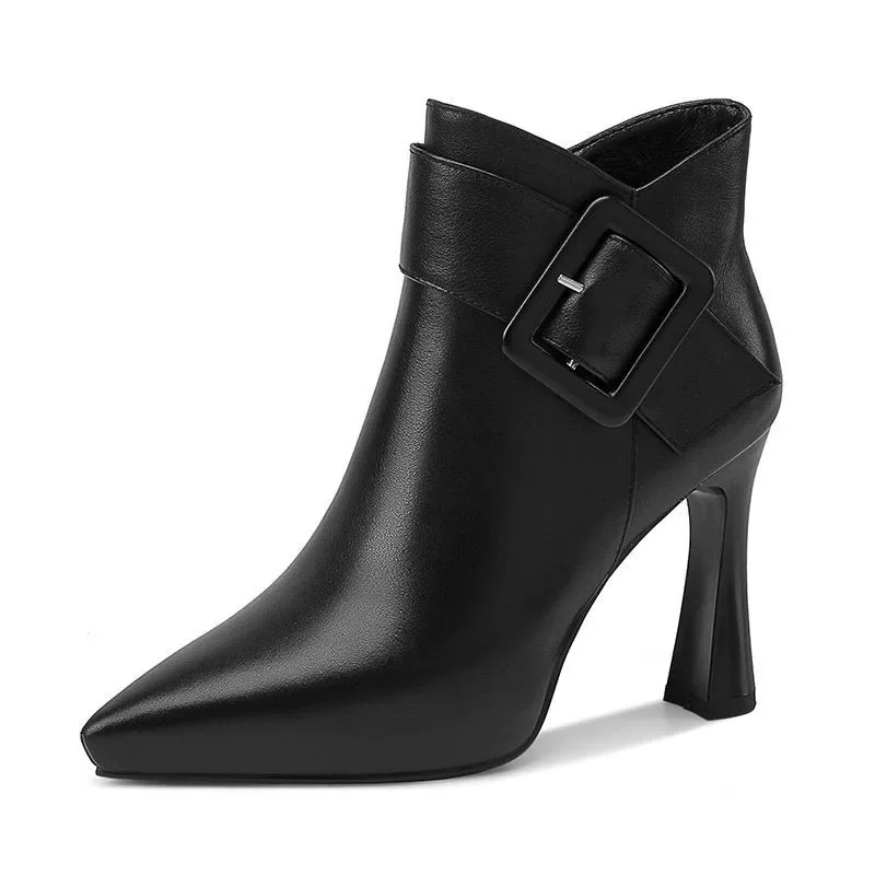 Liora Buckle Heel Boots - Image 5