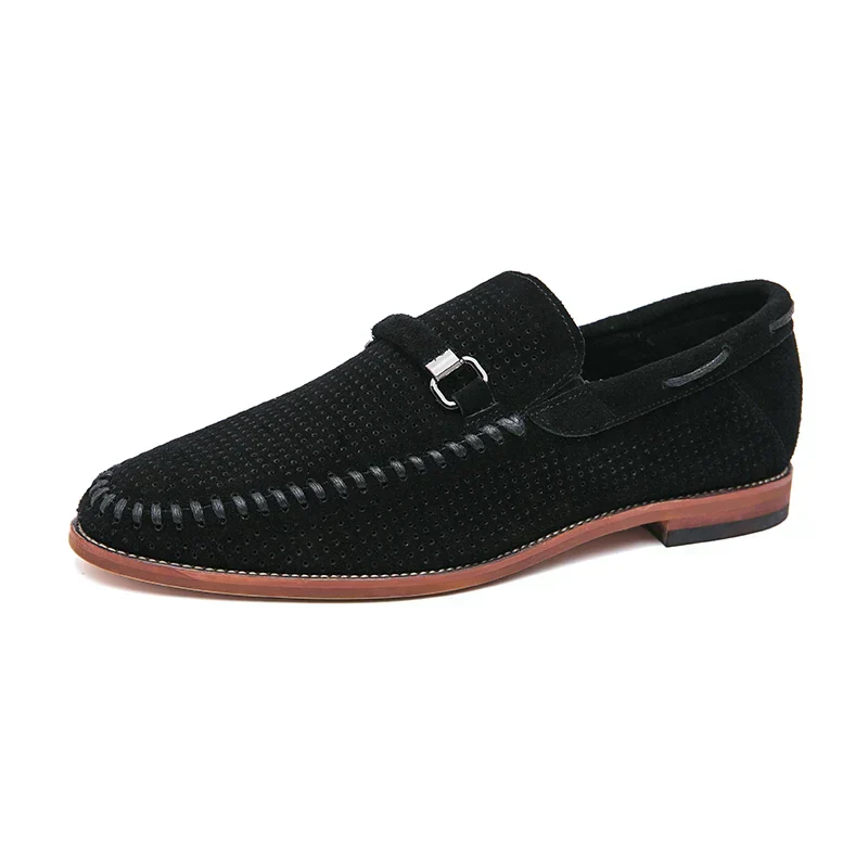 Lugano Handstitched Suede Loafers - Image 15