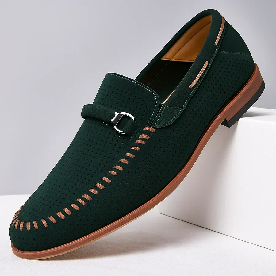 Lugano Handstitched Suede Loafers - Image 18