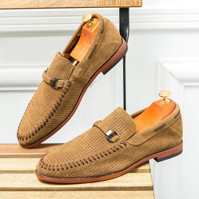 Lugano Handstitched Suede Loafers - Image 2