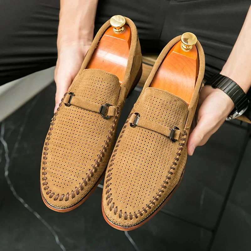 Lugano Handstitched Suede Loafers - Image 3