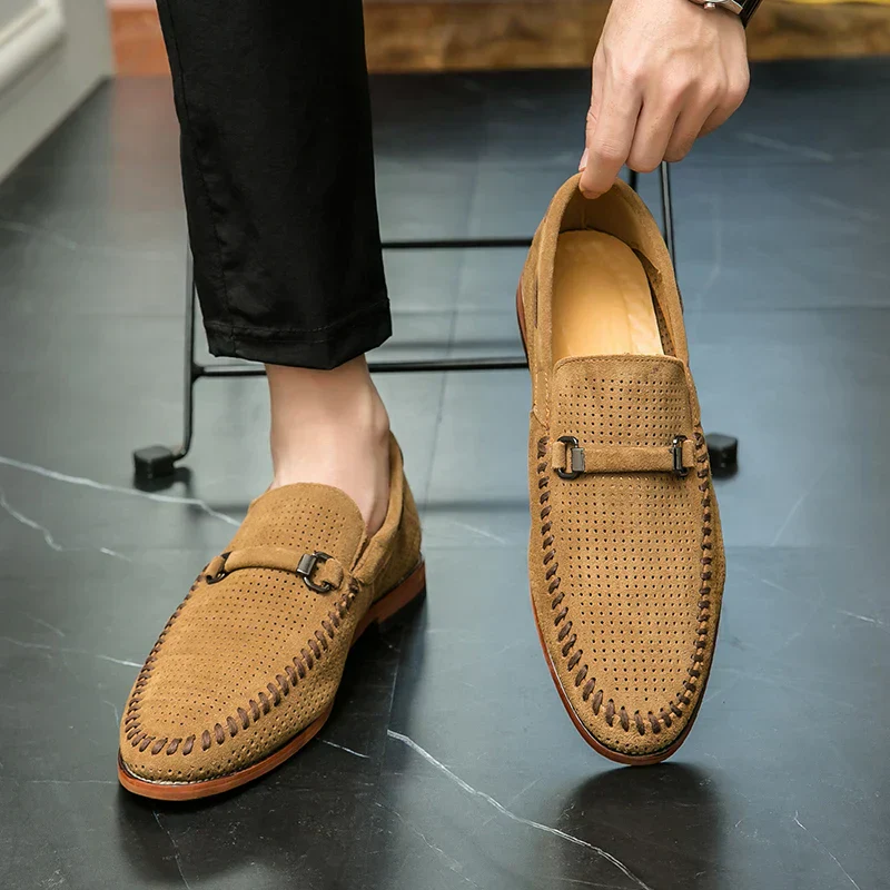 Lugano Handstitched Suede Loafers - Image 5