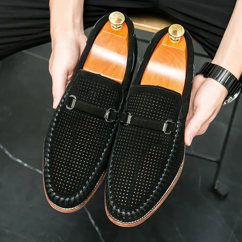 Lugano Handstitched Suede Loafers - Image 7