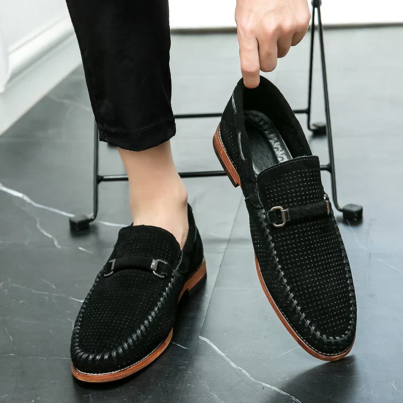 Lugano Handstitched Suede Loafers - Image 8
