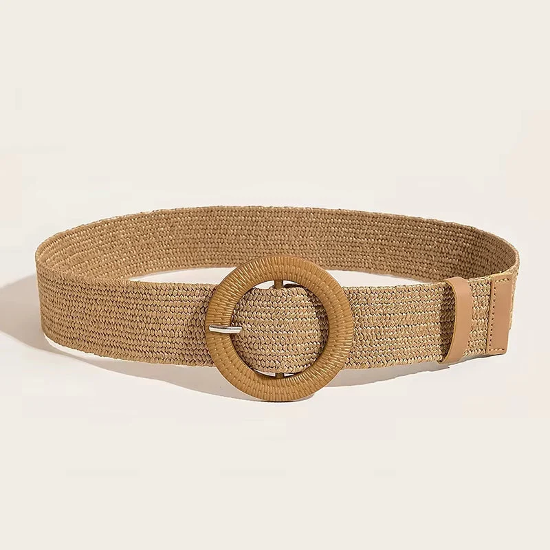 Marais Circle Raffia Belt - Image 8