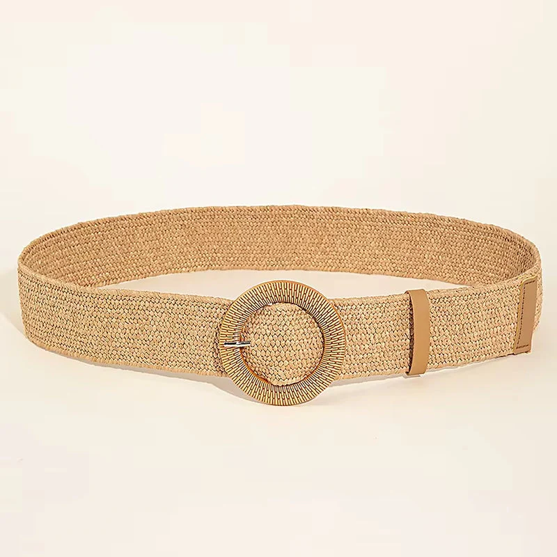 Marais Circle Raffia Belt - Image 9