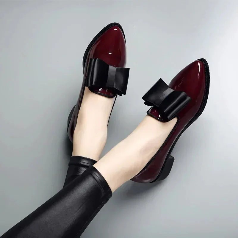 Marbella Patent Bow Flats - Image 3