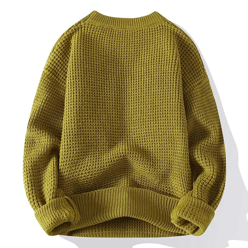 Marcello Waffle Crewneck Sweater - Image 2