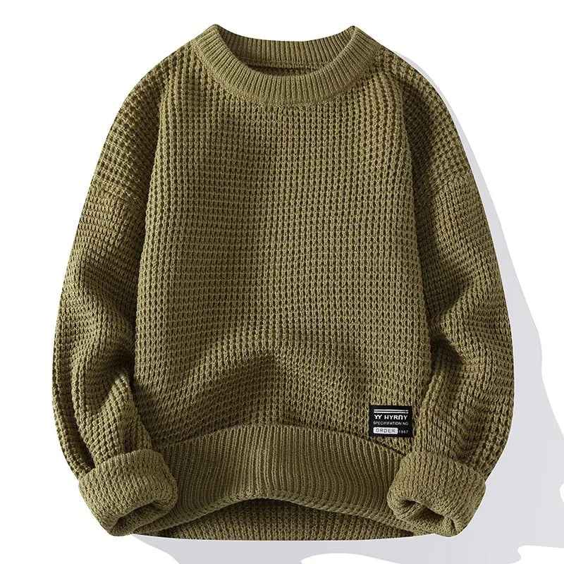 Marcello Waffle Crewneck Sweater - Image 7