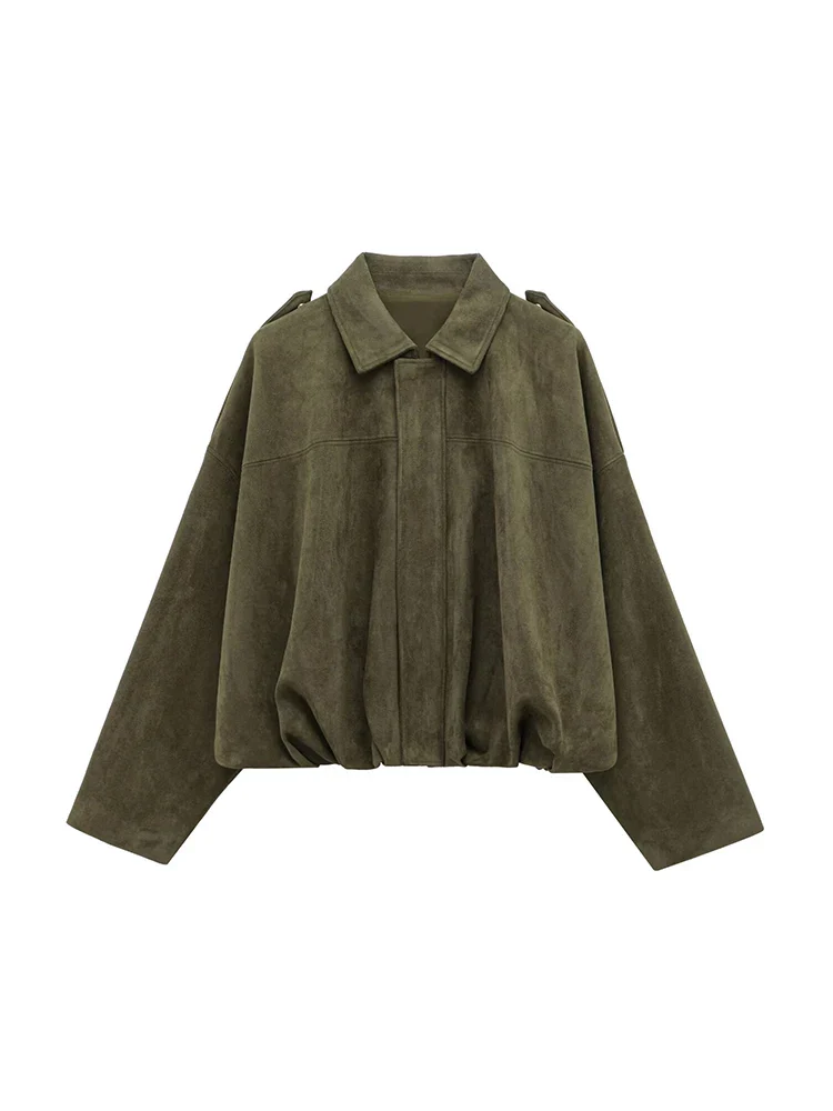 Maribel Soft Suede Bomber - Image 10