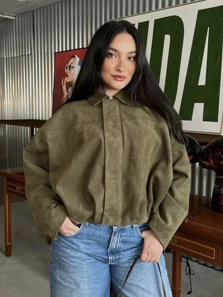 Maribel Soft Suede Bomber - Image 2
