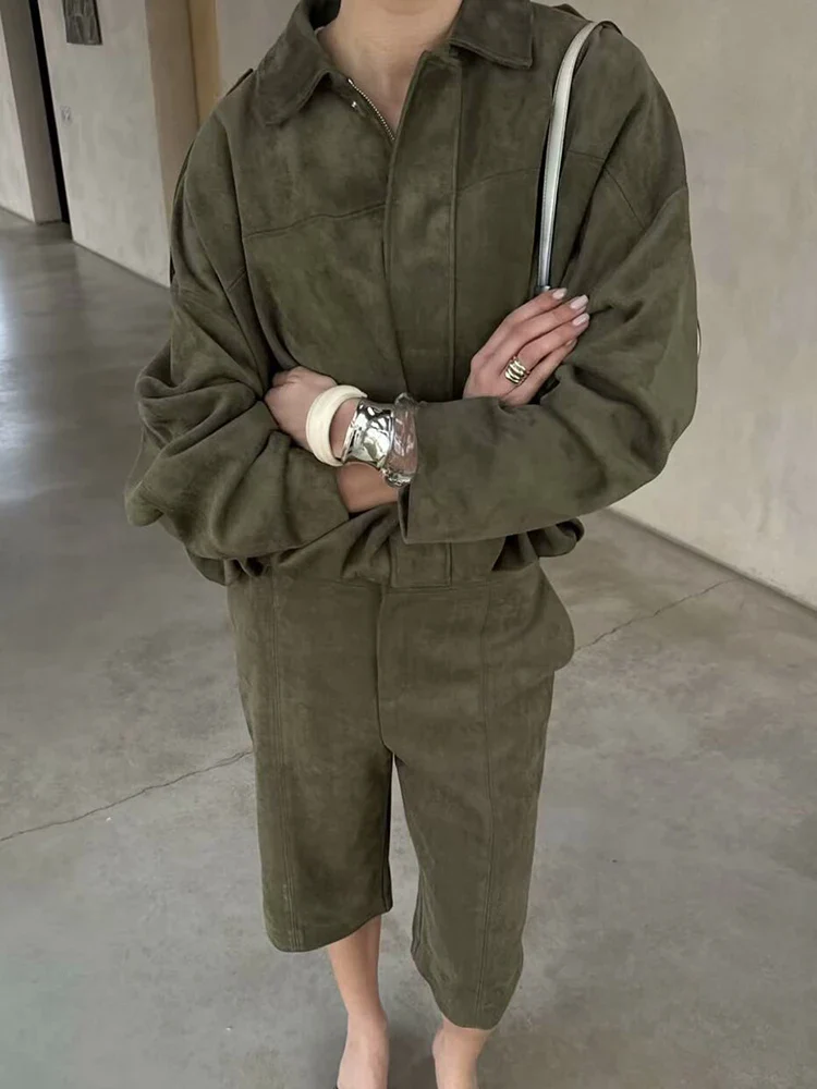 Maribel Soft Suede Bomber - Image 6
