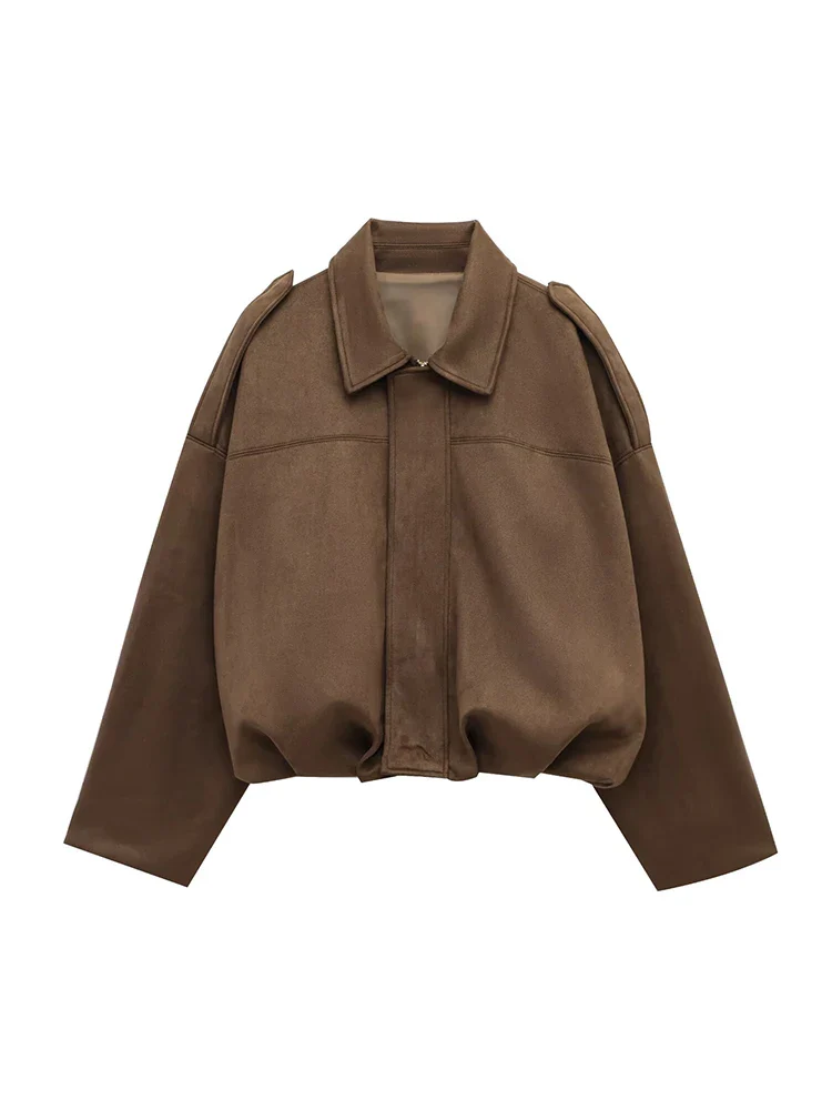 Maribel Soft Suede Bomber - Image 9