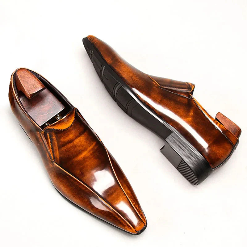 Marquess Burnished Point Loafers - Image 3