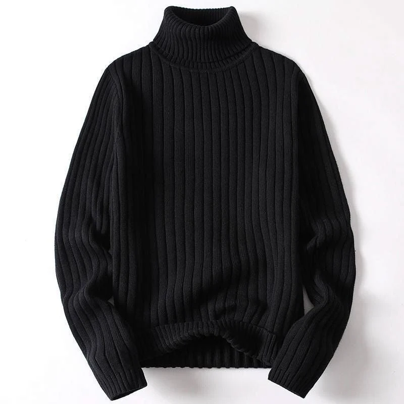 Monarch Ribbed Wool Turtleneck - Image 6