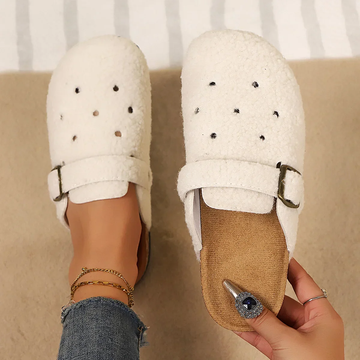 Nestle Fleece Clogs - Image 4