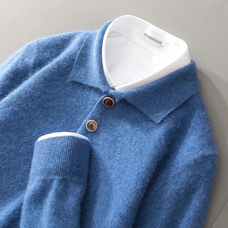 Mens' Stratford Cashmere Polo - Image 8