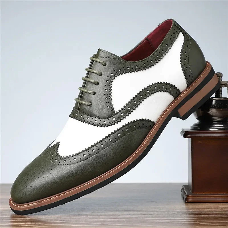 Stratford Dual-Tone Oxford Brogues - Image 3