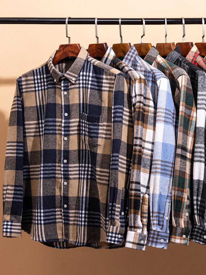 Stratford Plaid Cotton Shirt - Image 4