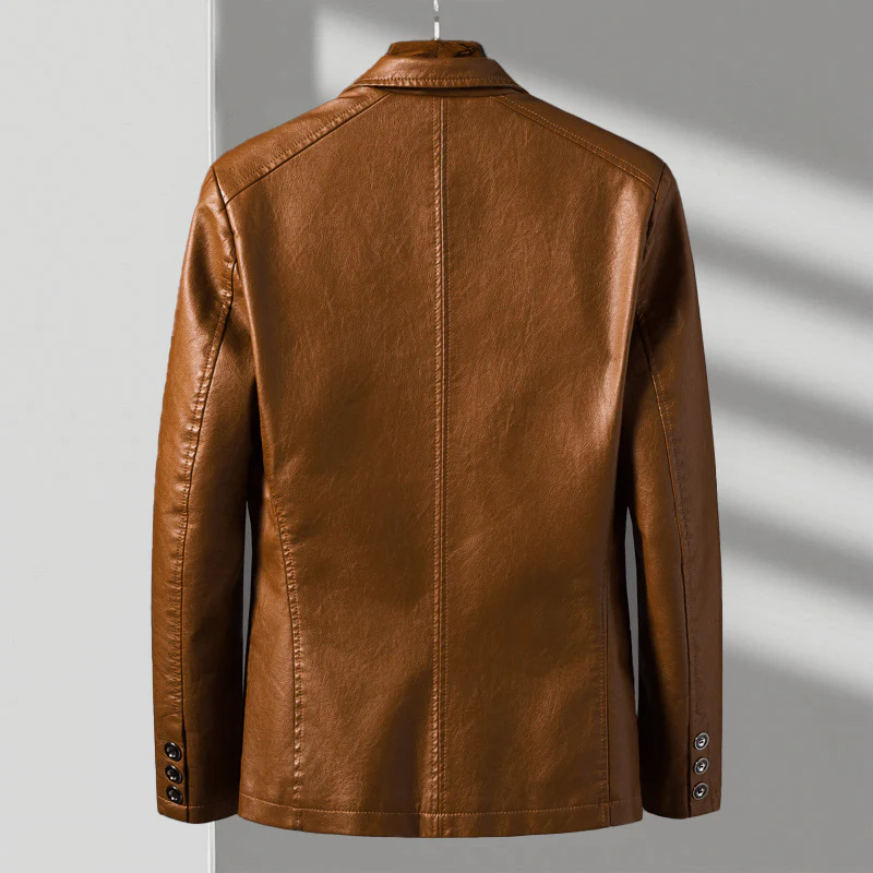 The Ashford Classic Leather Coat - Image 2