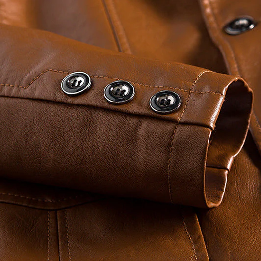 The Ashford Classic Leather Coat - Image 3