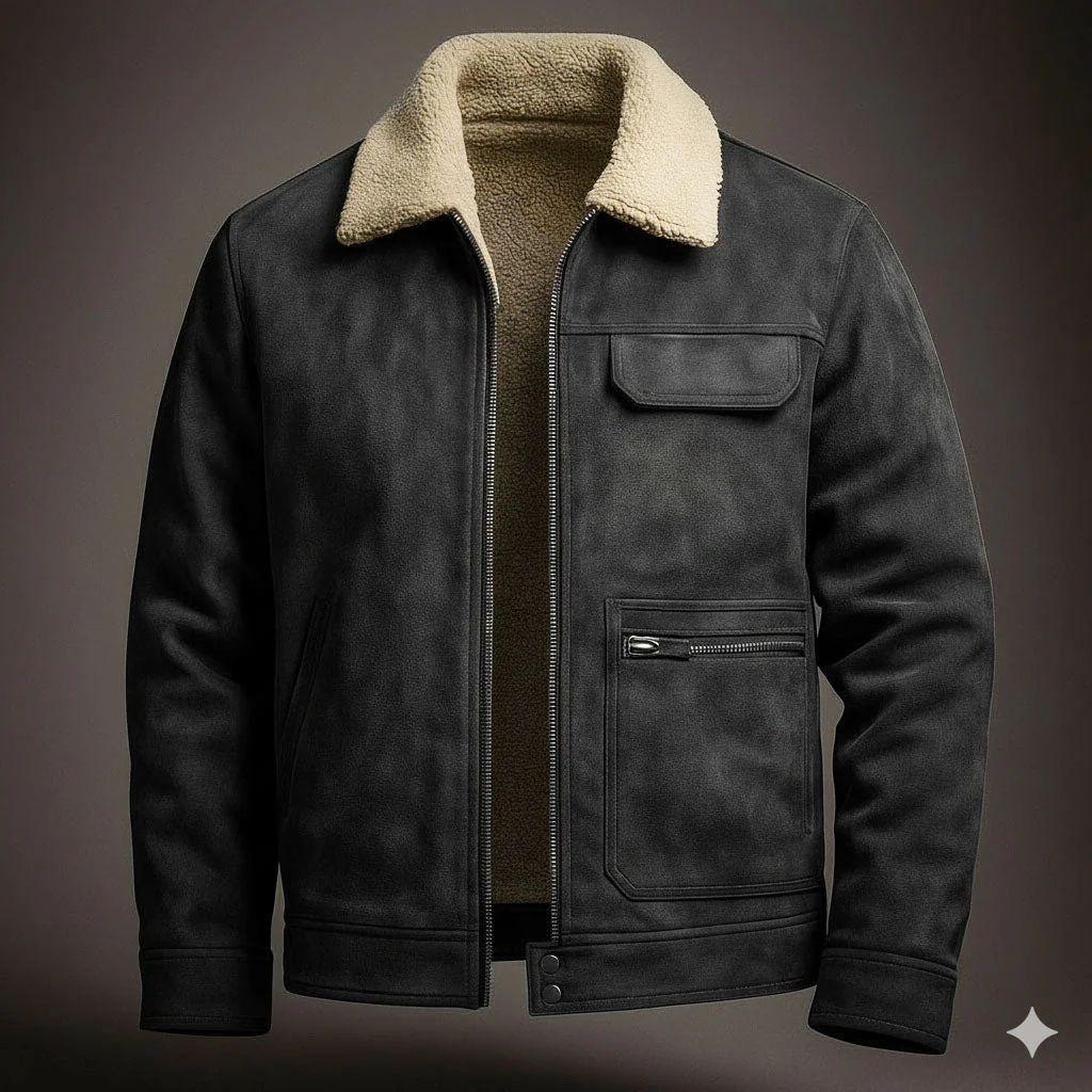 The Ashford Shearling-Collar Jacket - Image 3
