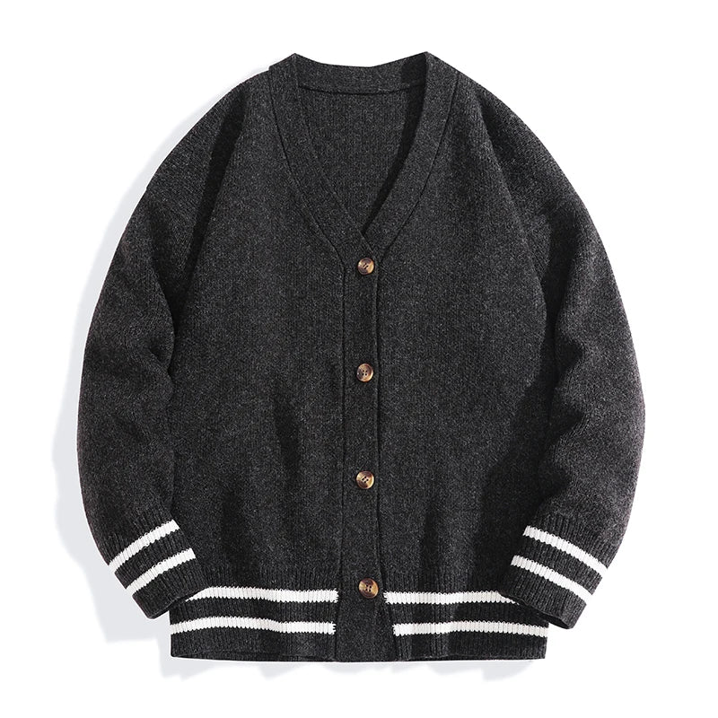 The Kingsley Striped Trim Cardigan - Image 2
