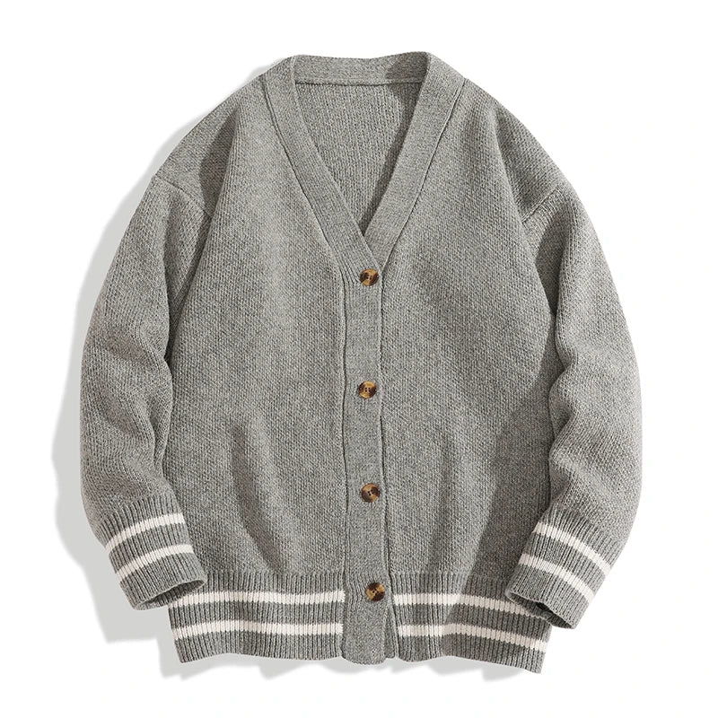 The Kingsley Striped Trim Cardigan - Image 4