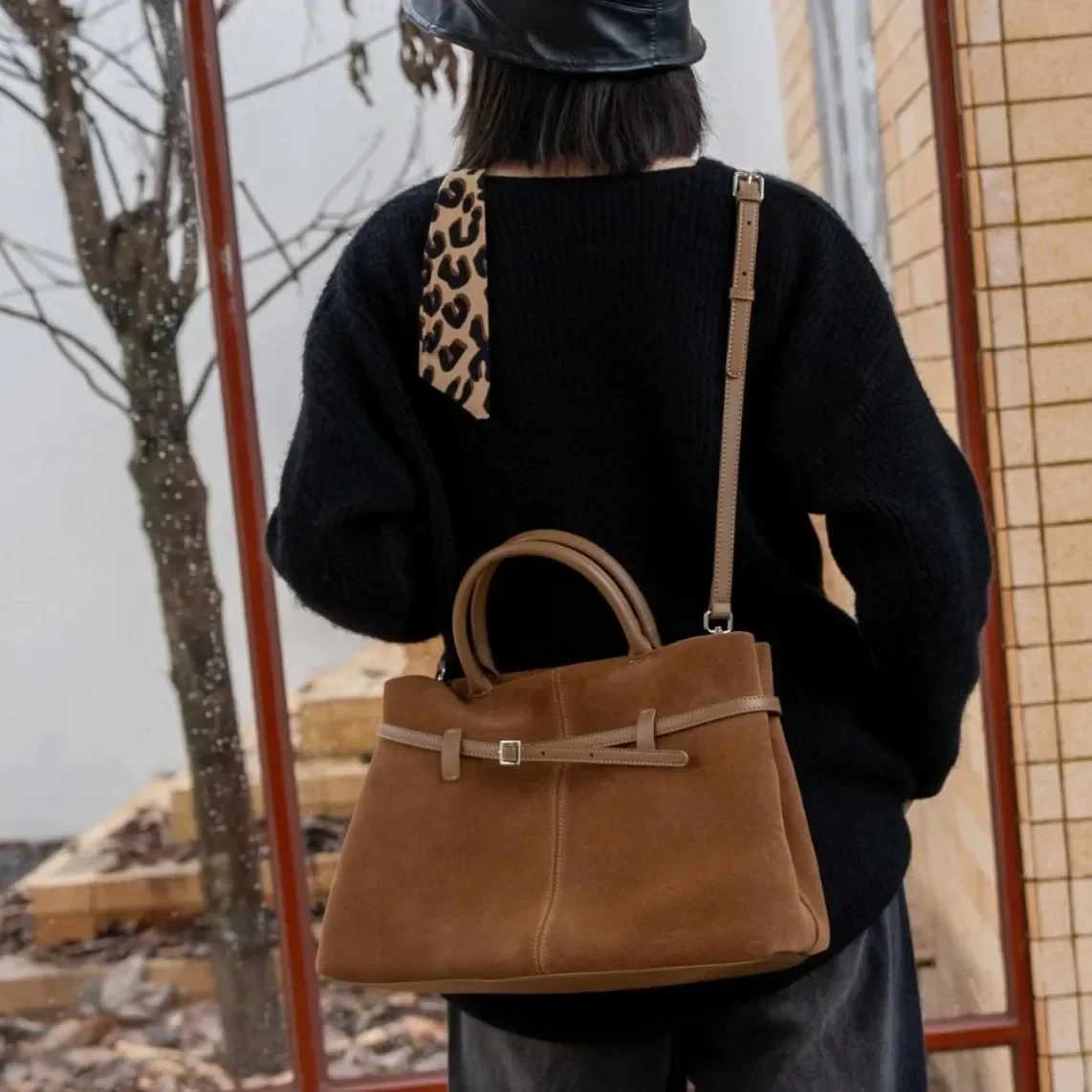 The Langdon Suede Top-Handle - Image 3